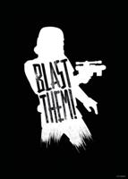 Kunstdruk Star Wars - Silhouette Quotes Stormtrooper 50x70cm