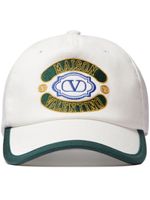 Valentino Garavani casquette à logo brodé - Blanc Valentino Garavani casquette à logo brodé - Blanc