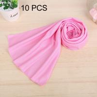 10 stuks Outdoor sporten Protable koud gevoel voorkomen zonnesteek ijs handdoek grootte: 30*80cm(Pink)