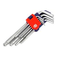 Inbussleutel Set Workpro 1,5, 2, 2,5, 3, 4, 5, 6, 8, 10 mm Klot 9 Onderdelen (9 Stuks)