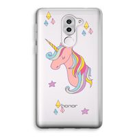Roze eenhoorn: Honor 6X Transparant Hoesje