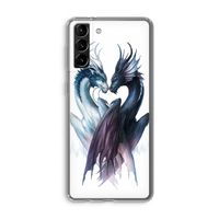 Yin Yang Dragons: Samsung Galaxy S21 Plus Transparant Hoesje