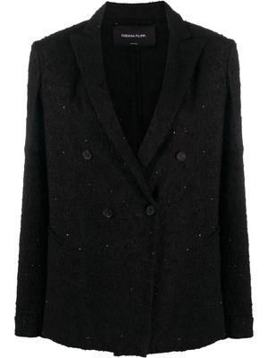 Fabiana Filippi blazer à boutonnière croisée - Noir