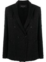 Fabiana Filippi blazer à boutonnière croisée - Noir