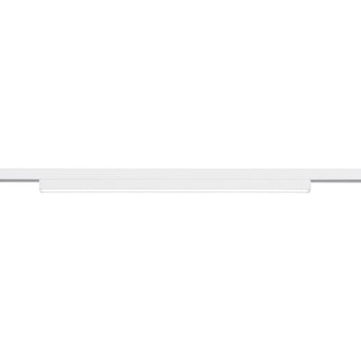 LED Railverlichting - Balk - Trion Dual Pany - 2 Fase - 6W - Warm Wit 3000K - Dimbaar - Mat Wit - Kunststof