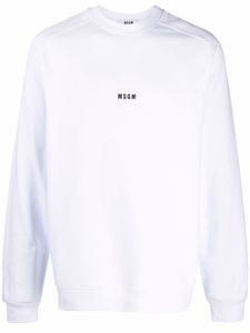 MSGM sweat à logo imprimé - Blanc