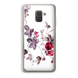 Mooie bloemen: Samsung Galaxy A8 (2018) Transparant Hoesje