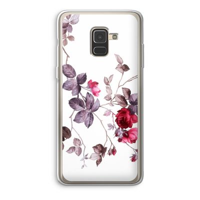 Mooie bloemen: Samsung Galaxy A8 (2018) Transparant Hoesje