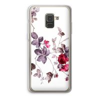 Mooie bloemen: Samsung Galaxy A8 (2018) Transparant Hoesje