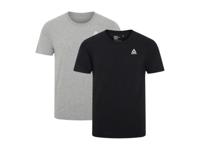 Reebok Set van 2 heren T-shirts (Grijs, XL)