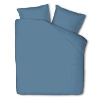 Dekbedovertrek Luna Uni Denim Blauw Effen 200x200 Cm Luna Bedding - Dekbed-Discounter.nl