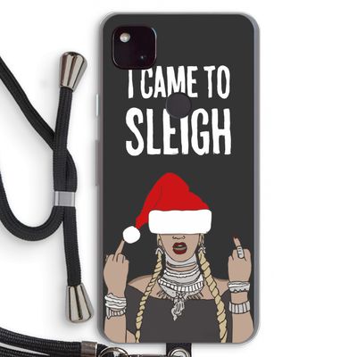 Came To Sleigh: Pixel 4a 5G Transparant Hoesje met koord