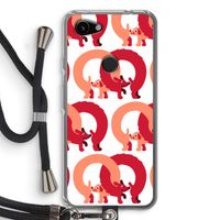 Dogs: Pixel 3a Transparant Hoesje met koord