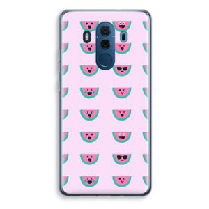 Smiley watermeloenprint: Huawei Mate 10 Pro Transparant Hoesje