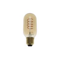LED Spiraal lamp | Dimbaar | E27 | 4W | Tubular T45 | Amber glas | 2200K - Extra warm wit