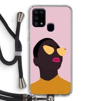 Yellow glasses: Samsung Galaxy M31 Transparant Hoesje met koord