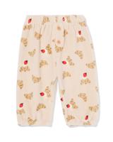 HEMA Newborn babybroek comfy fit velours ecru (ecru)