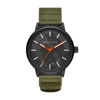 Horlogeband Armani Exchange AX1468 Leder/Textiel Groen 22mm