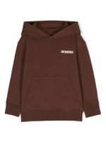 JACQUEMUS L'ENFANT hoodie à logo imprimé - Marron