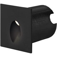 LED Inbouw Wandspot 2W 240lm Warm Wit 3000K IP65 Vierkant Zwart