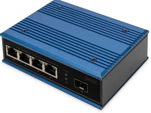 Digitus DN-651130 netwerk-switch Unmanaged Fast Ethernet (10/100) Zwart, Blauw