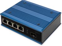 Digitus DN-651130 netwerk-switch Unmanaged Fast Ethernet (10/100) Zwart, Blauw - thumbnail