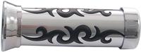 ONE rubber handvat "tribal pr. retaining loop "triba chrome-black