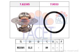 Thermostaat, koelvloeistof FACET, u.a. für Citroën, Peugeot, Fiat, Lancia