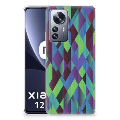 Xiaomi 12 Pro | TPU Hoesje | Abstract Green Blue