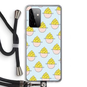 Citroenen: Samsung Galaxy A72 5G Transparant Hoesje met koord