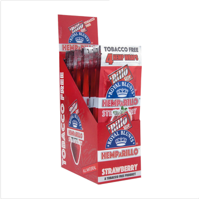 Royal Blunts Royal Blunts Hemparillo - Strawberry 15 x 4 stuks