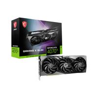 MSI Videokaart Nvidia GeForce RTX 4070 Ti GAMING X SLIM 12 GB GDDR6X-RAM PCIe x16 HDMI, DisplayPort Vulkan, NVIDIA G-Sync - thumbnail