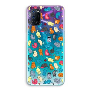 Kleurrijke katten: Oppo A52 Transparant Hoesje