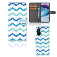 OnePlus Nord CE 5G | Telefoon Hoesje | Zigzag Blauw