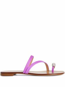 Giuseppe Zanotti claquettes Hillary Ring - Violet