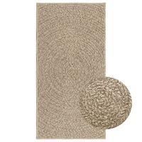 Vloerkleed ZIZUR beige binnen en buiten 60x110 cm jute look