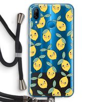 Citroenen: Huawei P20 Lite Transparant Hoesje met koord