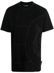 Plein Sport t-shirt en coton à imprimé graphique - Noir