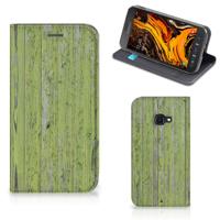 Samsung Galaxy Xcover 4s Book | Wallet Case | Green Wood
