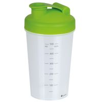 Juypal Shakebeker/shaker/bidon - 600 ml - groen - kunststof   -