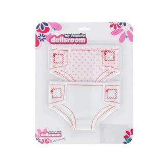 My Beautiful Dolls Room My beautiful dollsroom poppenluiers stof op kaart 2 stuks
