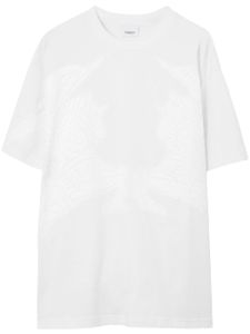 Burberry t-shirt en coton à imprimé graphique - Blanc