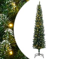 VidaXL Kunstkerstboom smal met 150 led's 150 cm