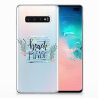 Samsung Galaxy S10 Plus Telefoonhoesje met Naam Boho Beach - thumbnail