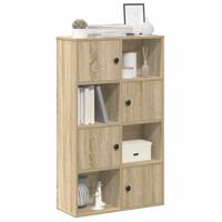 Boekenkast 60x24x101,5 cm bewerkt hout sonoma eikenkleurig