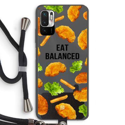 Eat Balanced: Xiaomi Redmi Note 10 5G Transparant Hoesje met koord