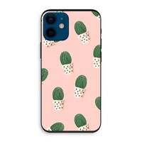 Cactusprint roze: iPhone 12 mini Biologisch afbreekbaar hoesje