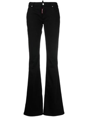 DSQUARED2 jean évasé à taille basse - Noir