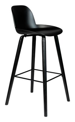 Zuiver Barkruk 'Albert Kuip' PP, kleur Zwart (zithoogte 75cm)