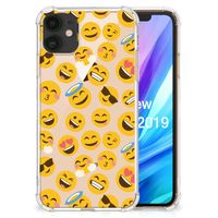 Apple iPhone 11 Doorzichtige Silicone Hoesje Emoji - thumbnail